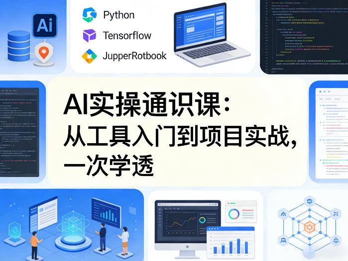AI实操通识课，从工具入门到项目实战，一次学透-网创百晓生