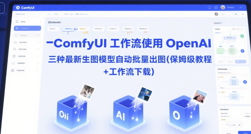 ComfyUI 工作流使用 OpenAI 三种最新生图模型自动批量出图(保姆级教程+工作流下载)-网创百晓生