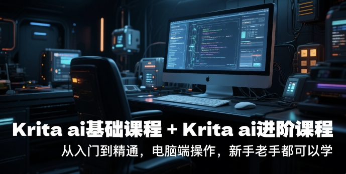 krita ai基础课程+Krita ai进阶课程，从入门到精通，电脑端操作，新手老手都可以学-网创百晓生