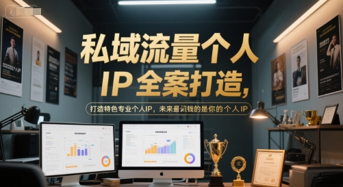 私域流量个人IP全案打造，打造特色专业个人IP，未来最值钱的是你的个人IP-网创百晓生