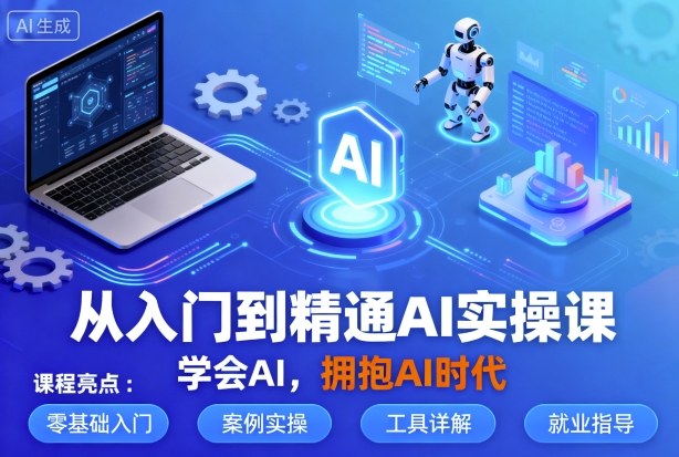 从入门到精通AI实操课，学会AI，拥抱AI时代-网创百晓生
