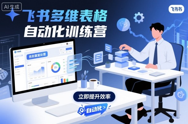 飞书多维表格自动化训练营，手把手教你告别重复处理，用多维表格开启高效办公新模式-网创百晓生