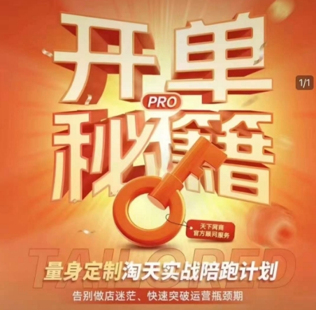 淘宝开单秘籍PRO，量身定制淘天实战陪跑计划，告别做店迷茫、快速突破运营瓶颈期（更新6月）-网创百晓生