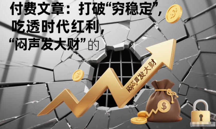 付费文章：打破“穷稳定”，吃透时代红利，“闷声发大财”的终极真谛-网创百晓生