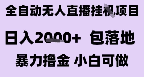 最新全自动抖音无人直播挂G项目，日入2k+ 包落地暴力撸金，小白可做【揭秘】-网创百晓生