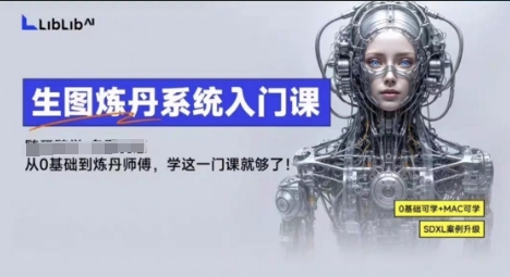 LibLibAI哩布哩布生图炼丹系统入门课，从生图到炼丹，只学这一门就够了-网创百晓生