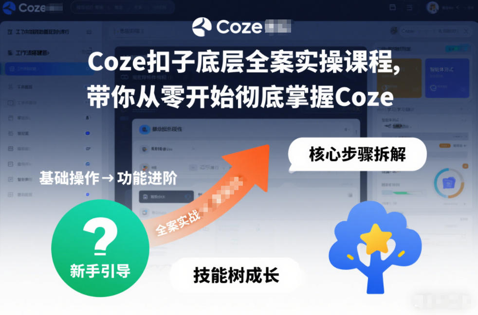 Coze扣子底层全案实操课程，带你从零开始彻底掌握Coze（更新3月）-网创百晓生
