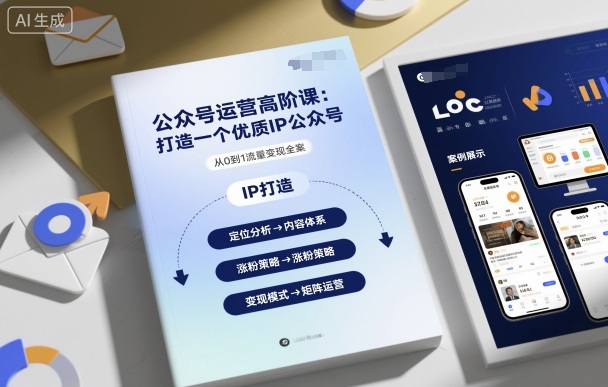 公众号运营高阶课，打造一个优质IP公众号-网创百晓生