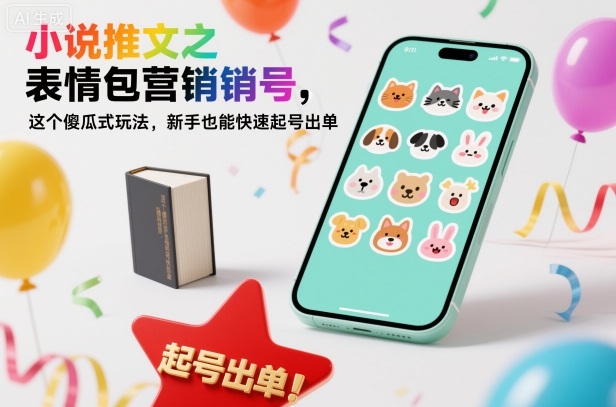 小说推文之表情包营销号，这个傻瓜式玩法，新手也能快速起号出单-网创百晓生