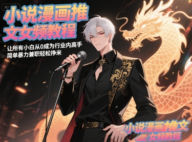 小说漫画推文女频教程，让所有小白从0成为行业内高手，简单暴力兼职轻松挣米-网创百晓生