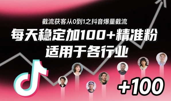 ‌⁢⁡⁤⁡⁡‌‌⁤⁤‍‬‬⁡⁡‍⁢‍⁢⁢‌⁣⁢⁣⁢⁣‬‌‬⁤‌‌⁡‍⁤截流获客从0到1之抖音爆量截流，每天稳定加100+精准粉，适用于各行业-网创百晓生