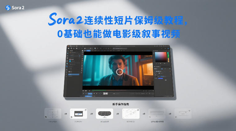 Sora2连续性短片保姆级教程，0基础也能做电影级叙事视频-网创百晓生