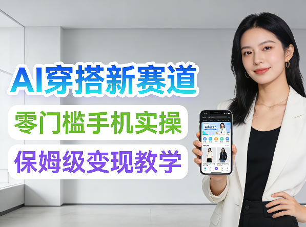 2026年AI穿搭新赛道，零门槛手机实操，保姆级变现教学-网创百晓生