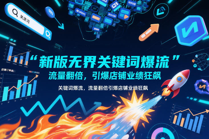新版无界关键词爆流，流量翻倍，引爆店铺业绩狂飙-网创百晓生