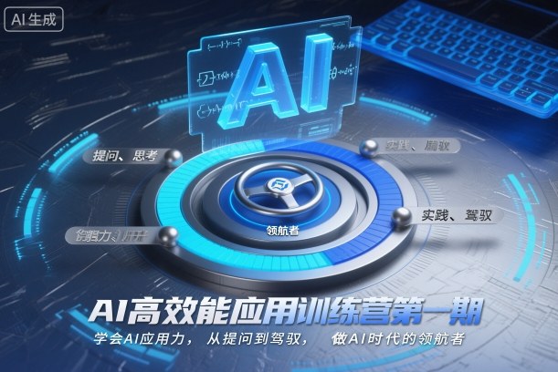 AI高效能应用训练营第一期，学会AI应用力，从提问到驾驭，做AI时代的领航者-网创百晓生