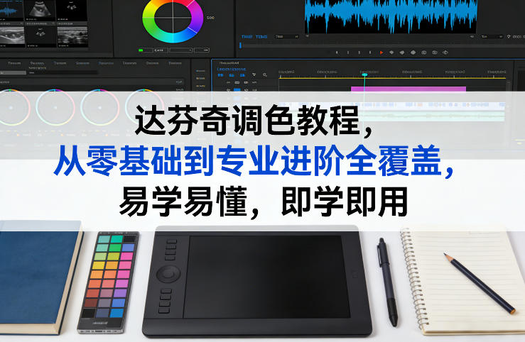 达芬奇调色教程，从零基础到专业进阶全覆盖，易学易懂，即学即用-网创百晓生
