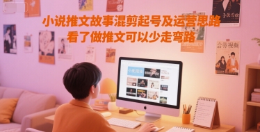 小说推文故事混剪起号及运营思路，看了做推文可以少走弯路-网创百晓生