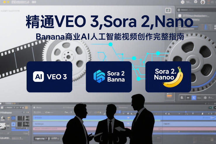 精通VEO 3，Sora 2，Nano Banana商业AI人工智能视频创作完整指南-网创百晓生