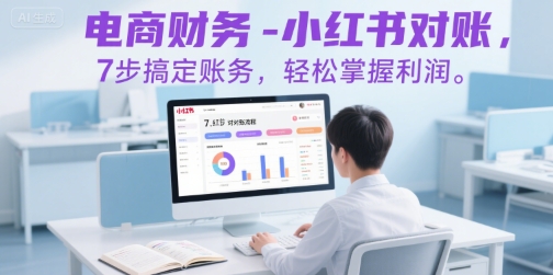 电商财务-小红书对账，7步搞定账务，轻松掌握利润-网创百晓生
