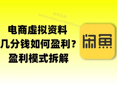 揭秘虚拟电商1分钱资料与卡券是如何获得收益的(详细拆解)-网创百晓生