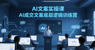 AI文案实操课，AI成交文案底层逻辑训练营-网创百晓生