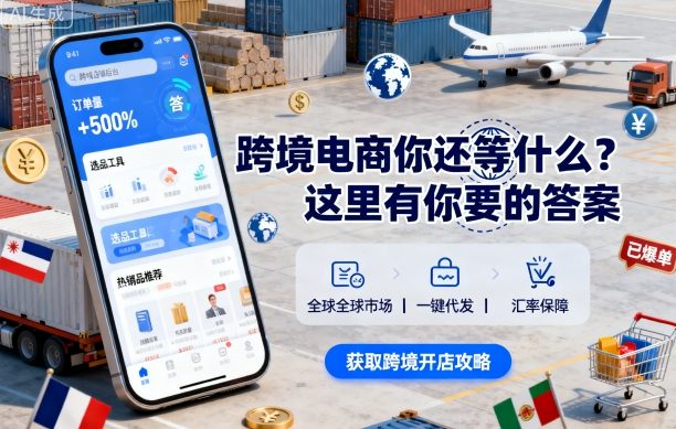 跨境电商你还等什么？这里有你要的答案【音频课】-网创百晓生