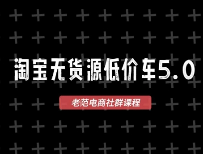 淘宝无货源2025VIP教程，最新的淘宝无货源课程，1688代发，蓝海选品，零成本创业首选-网创百晓生