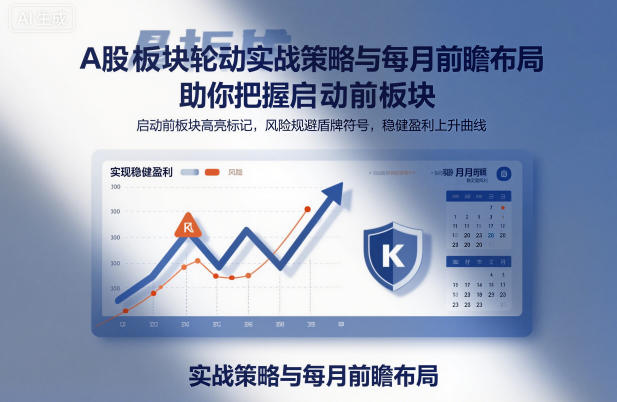 A股板块轮动实战策略与每月前瞻布局，助你把握启动前板块，规避风险，实现稳健盈利-网创百晓生