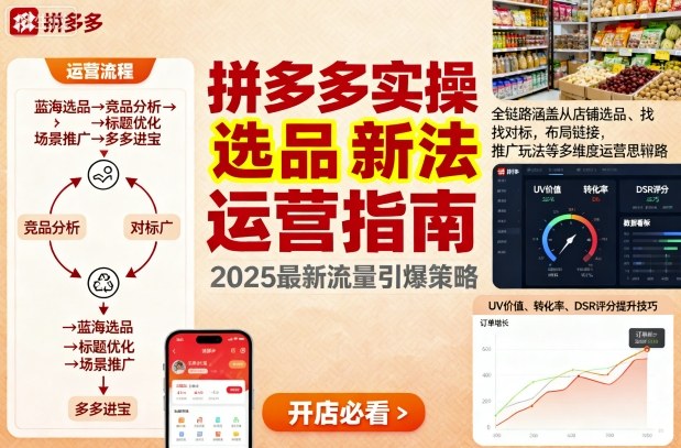 王校长9月12拼多多实操新玩法，全链路涵盖从店铺选品、找对标，布局链接，推广玩法等多维度运营思路-网创百晓生