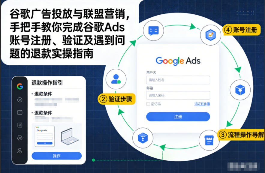 谷歌广告投放与联盟营销，手把手教你完成谷歌Ads账号注册、验证及遇到问题的退款实操指南-网创百晓生