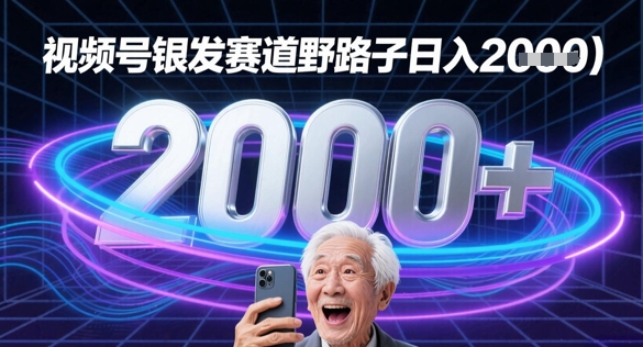 蝴蝶号银发赛道流量密码野路子日入多张-网创百晓生