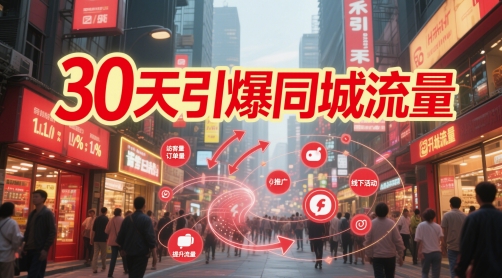 30天引爆同城流量：团购篇 认知篇 流量篇 来客篇 达人篇 老板人设IP篇 投流篇-网创百晓生