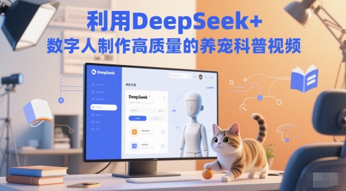 利用DeepSeek+数字人制作高质量的养宠科普视频-网创百晓生