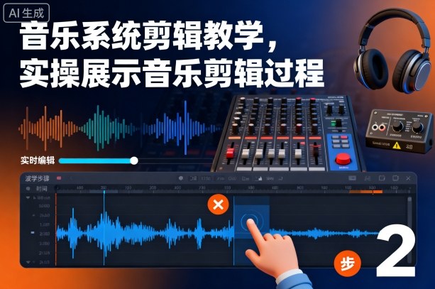 音乐系统剪辑教学,实操展示音乐剪辑过程-网创百晓生