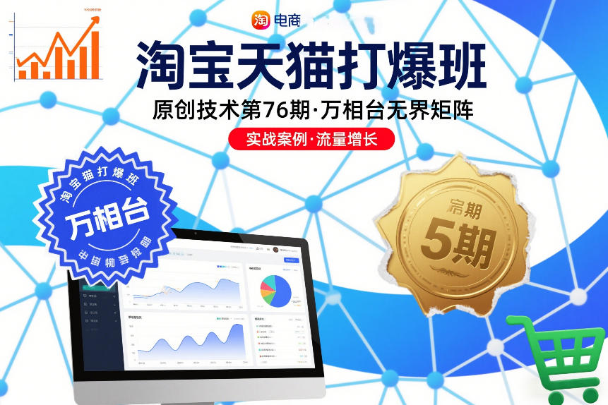 淘宝天猫打爆班原创技术第76期，万相台无界矩阵-网创百晓生
