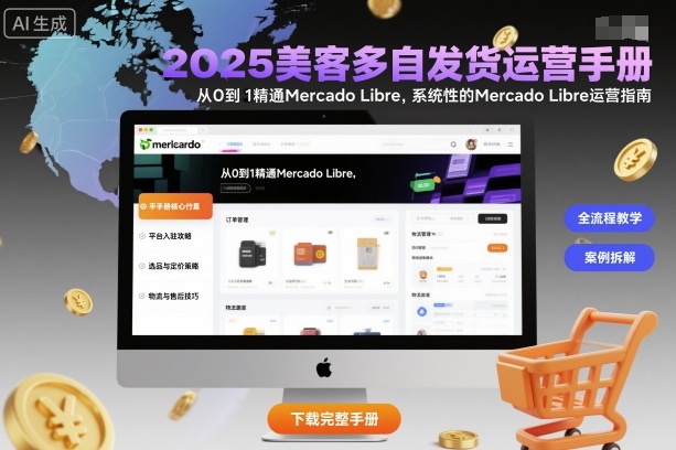 2025美客多自发货运营手册：从0到1精通Mercado Libre，系统性的Mercado Libre运营指南-网创百晓生