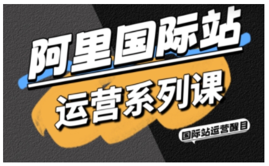 阿里国际站运营系列课，涵盖精准引流、直通车与全站推实战SOP，搭配AI效率工具包与高阶增长玩法（更新）-网创百晓生