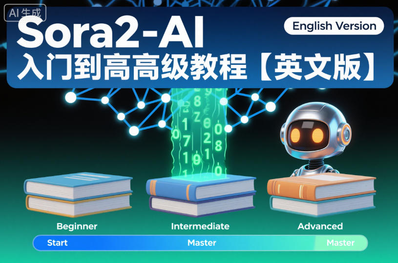 Sora2-AI入门到高级教程【英文版】-网创百晓生