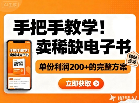 手把手教学！在小红书卖稀缺电子书，单份利润2张+的完整方案-网创百晓生