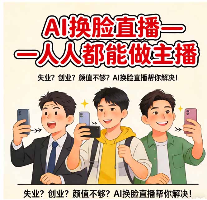 AI换脸直播，人人都能做主播-网创百晓生