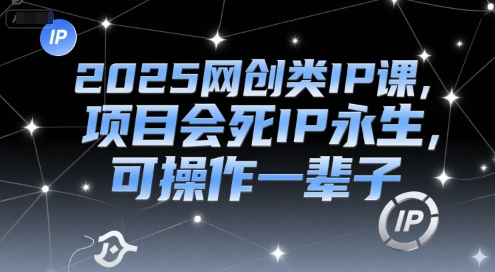 2025网创类IP课，项目会死IP永生，可操作一辈子-网创百晓生