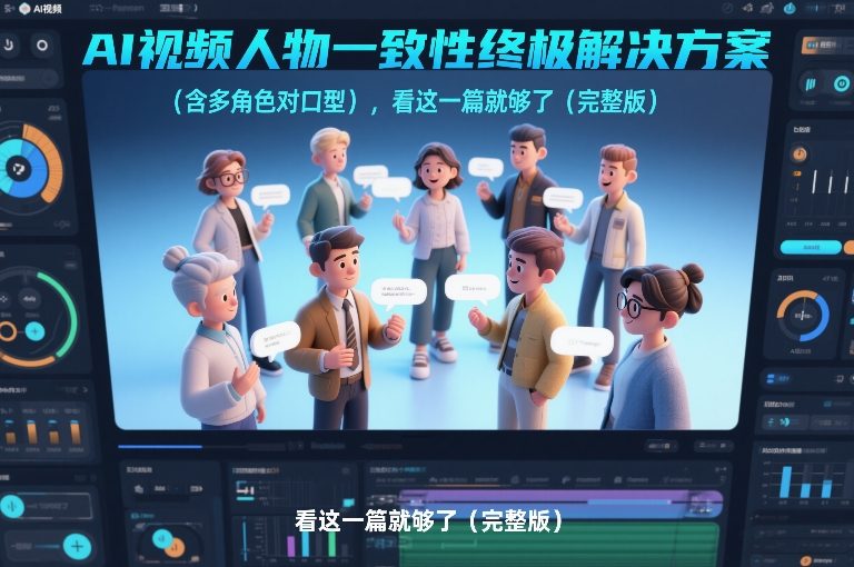 AI视频人物一致性终极解决方案（含多角色对口型），看这一篇就够了（完整版）-网创百晓生
