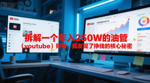 付费文章：拆解一个年入250W的油管（youtube）账号，我发现了挣钱的核心秘密-网创百晓生