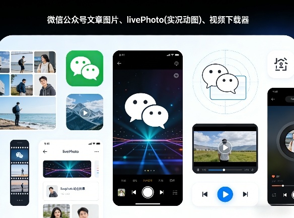 微信公众号文章图片、livePhoto(实况动图)、视频下载器-网创百晓生
