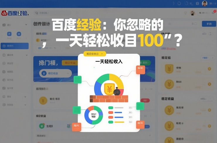 百度经验：你忽略的“搬砖项目”，一天轻松收入100-网创百晓生