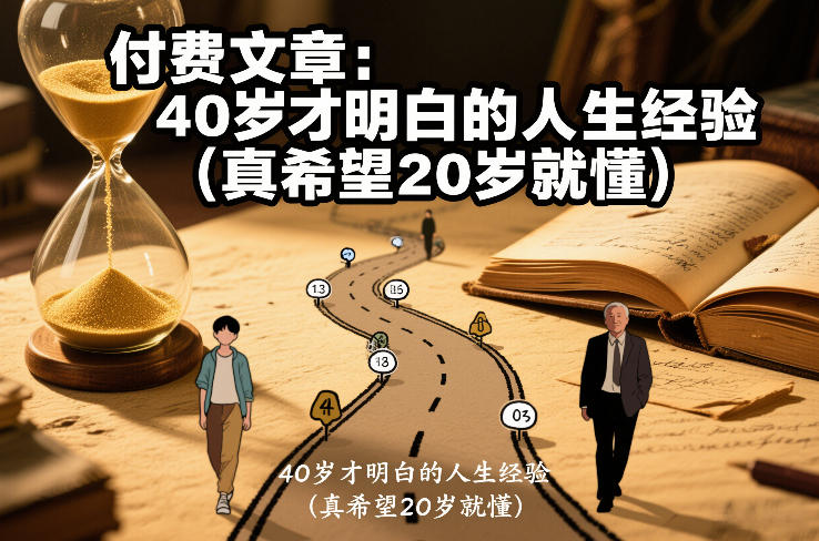 付费文章：40岁才明白的人生经验（真希望20岁就懂）-网创百晓生