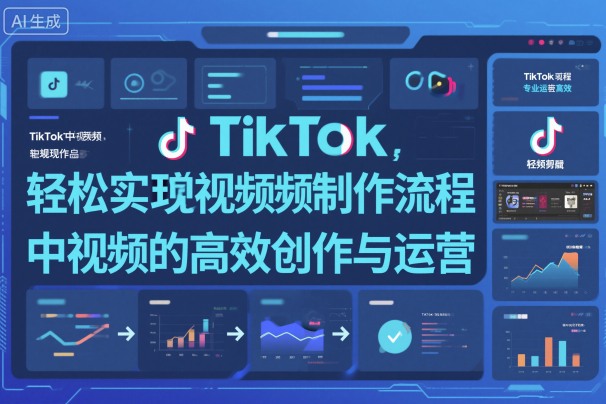 TikTok中视频制做流程，轻松实现Tk中视频的高效创作与运营-网创百晓生