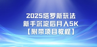 2025塔罗新玩法，新手沉淀后月入5K【附带项目教程】-网创百晓生
