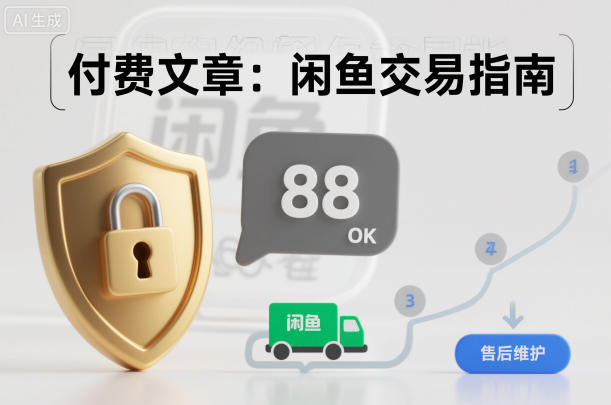 付费文章：闲鱼交易指南，怎么才能降低被坑被马扁的概率-网创百晓生