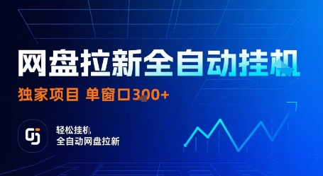 网盘拉新全自动挂G，独家项目，全自动运行完成拉新做任务，单窗口3张+【揭秘】-网创百晓生